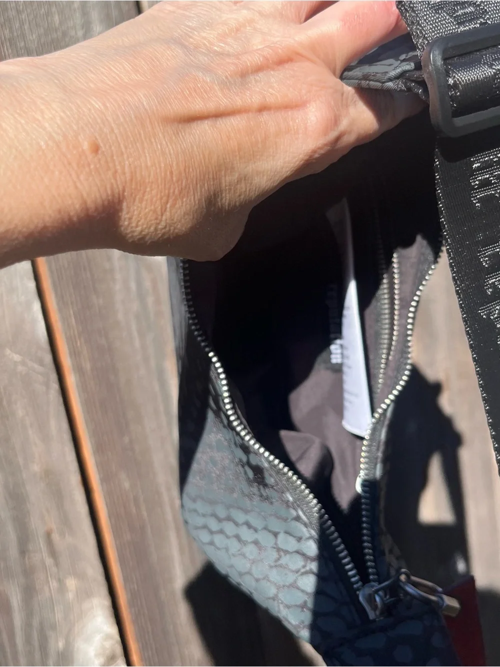 Reputation Album Taylor Swift black snakeskin handbag
